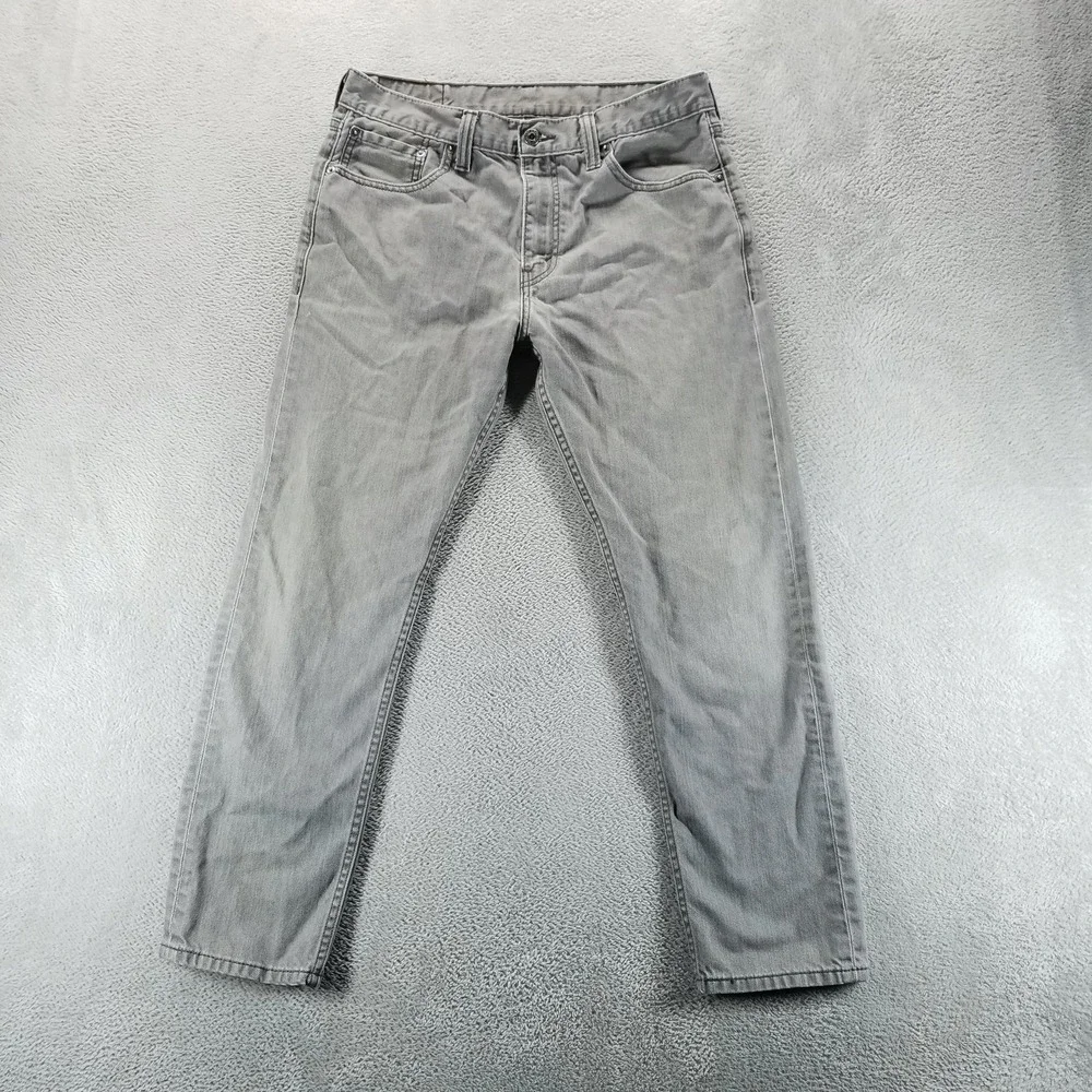 Levis 508 Jeans Mens 33x30 Gray Regular Tapered Medium Wash Denim‎ Comfort